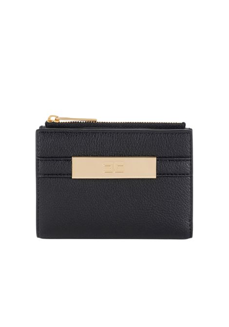 Portafoglio con placca logo ELISABETTA FRANCHI | Portafogli | PF61A56E2110